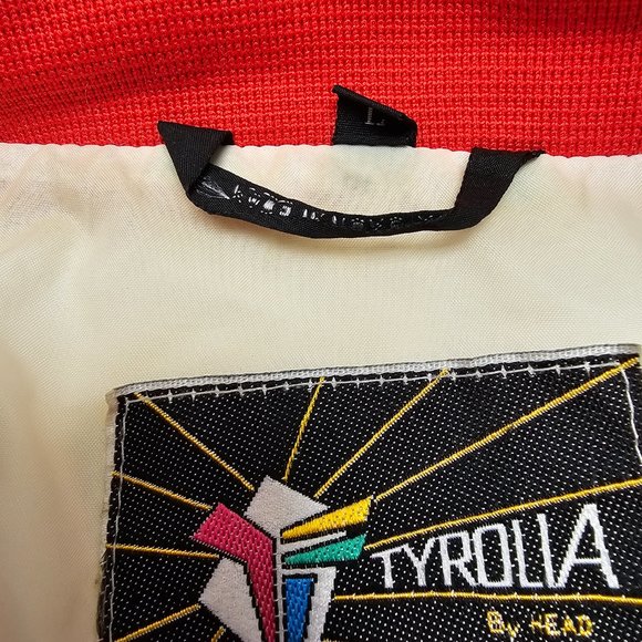 Vintage Hong Kong Mens Bold Jacket Sport TYROLIA by Head Zipper Snap Buttons L - Picture 14 of 16